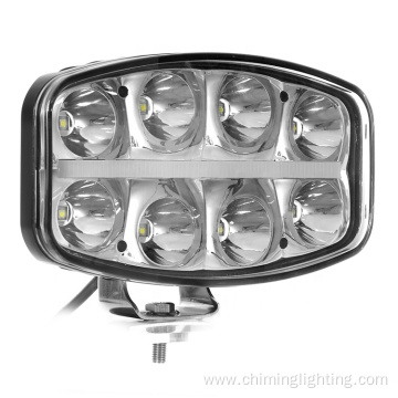 64W 12-24V oval 10" straight LED driving light with neon position light , EmarkR112, ECE R7 ECE R10 LED driving light